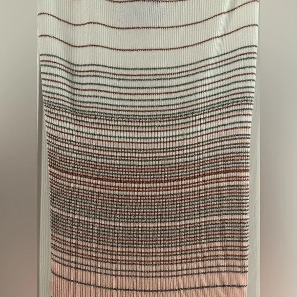 Missoni Maxi Dress Cover Up Striped Knitted One Shoulder Bodycon Slit S - Picture 10 of 15